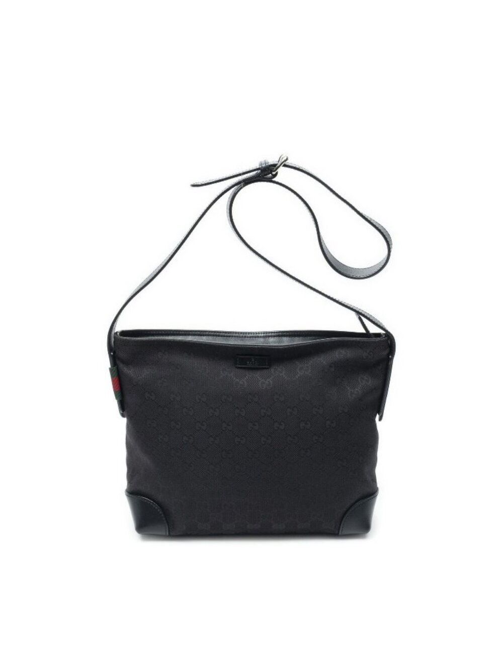 Gucci Square Zip Messenger Black GG Canvas